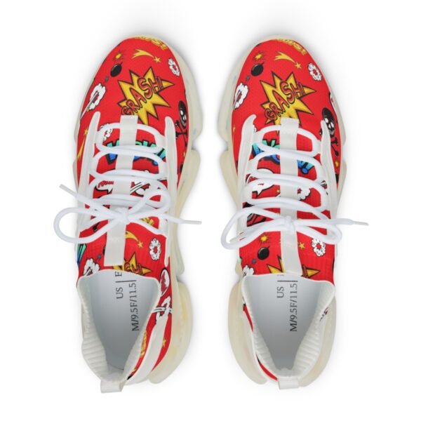 Comic Pop-Art Men's Mesh Sneakers