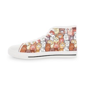 Cute Alpaca Men's High Top Sneakers