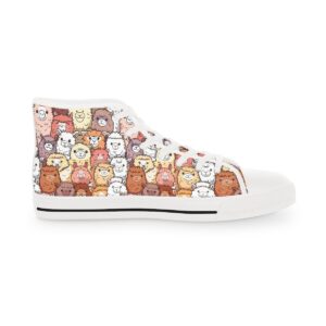 Cute Alpaca Men's High Top Sneakers