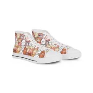 Cute Alpaca Men's High Top Sneakers